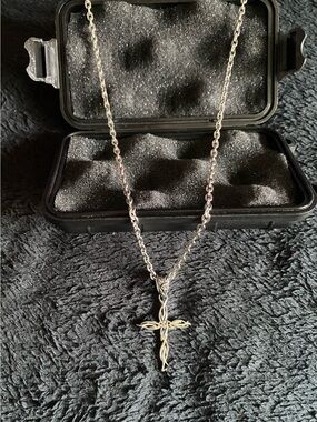 Personal Fears 20” Stainless Steel Y2K Style Tribal Cross Necklace